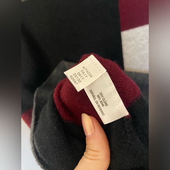 Cashmere Charter Club Luxury Color Block Sweater Size S - Picture 5 of 5